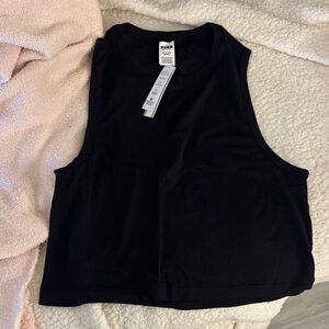 PINK Victoria's Secret Black Muscle Tee